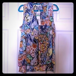 Bright fun pattern tank top!